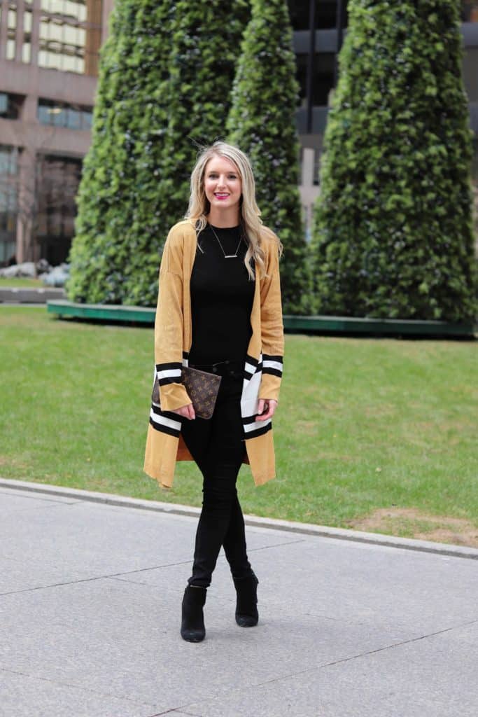 Striped Knitted Cardigan 