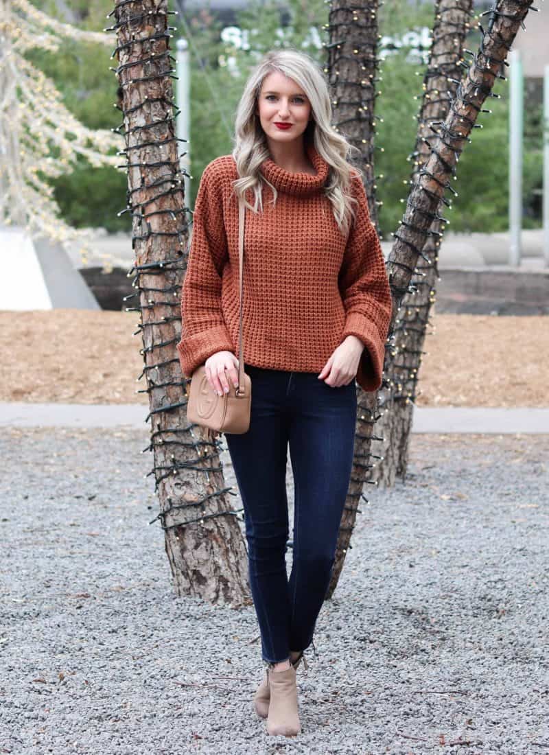 Ribbed Turtleneck Sweater