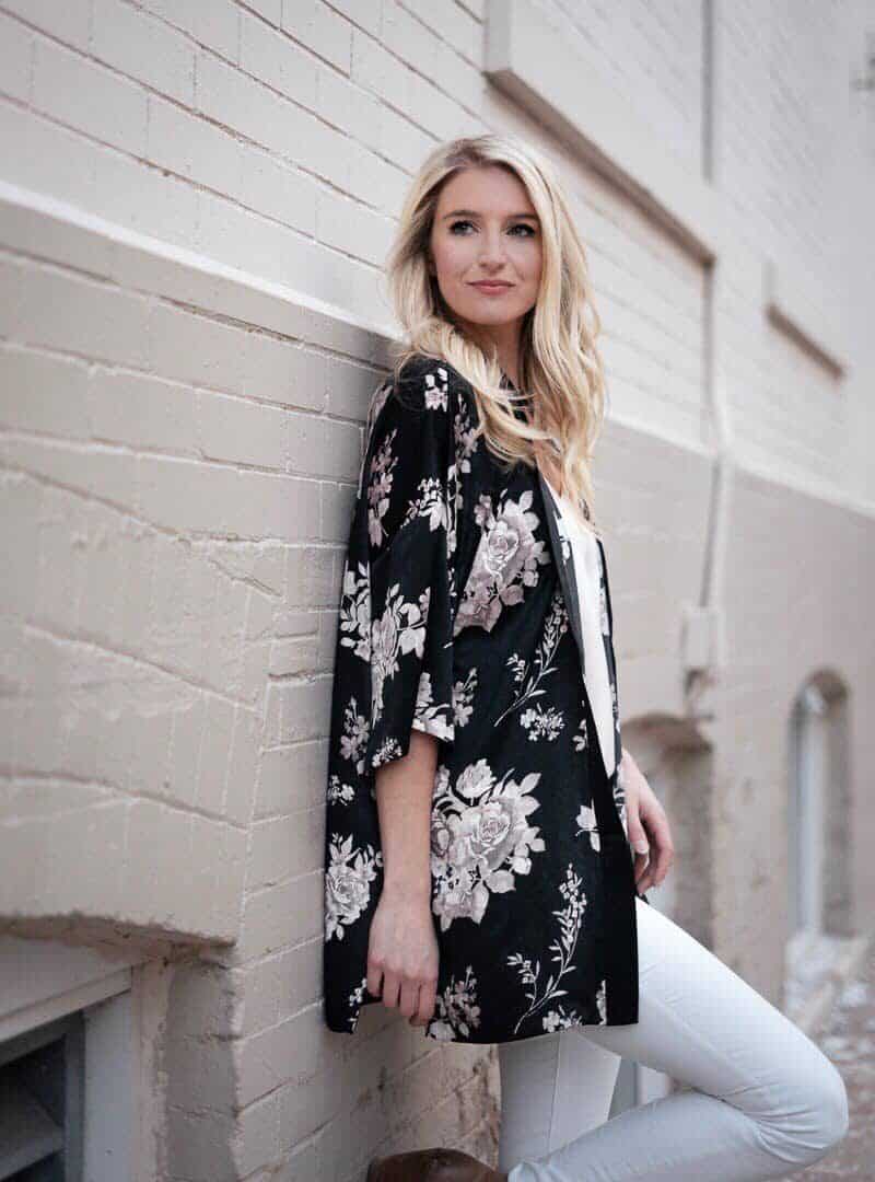 Pink Flower Kimono