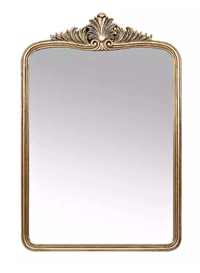 Anthropologie mirror, anthro mirror, ornate gold mirror, Anthropologie mirror dupe, Anthropologie dupe, gold mirror, Anthropologie home decor 