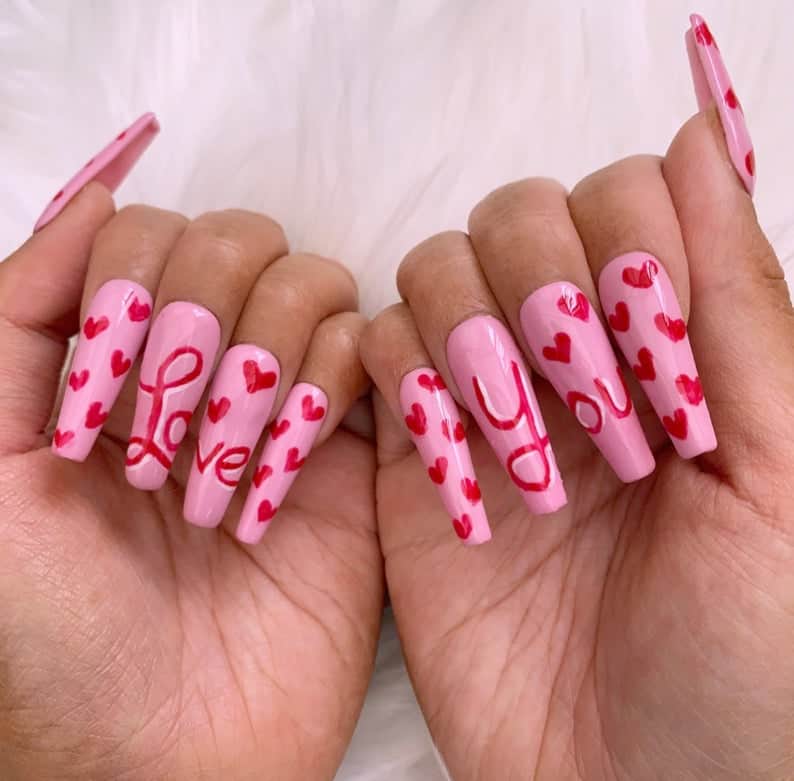 Valentine Press Ons Jewelry & Beauty Acrylic & Press On Nails Craft