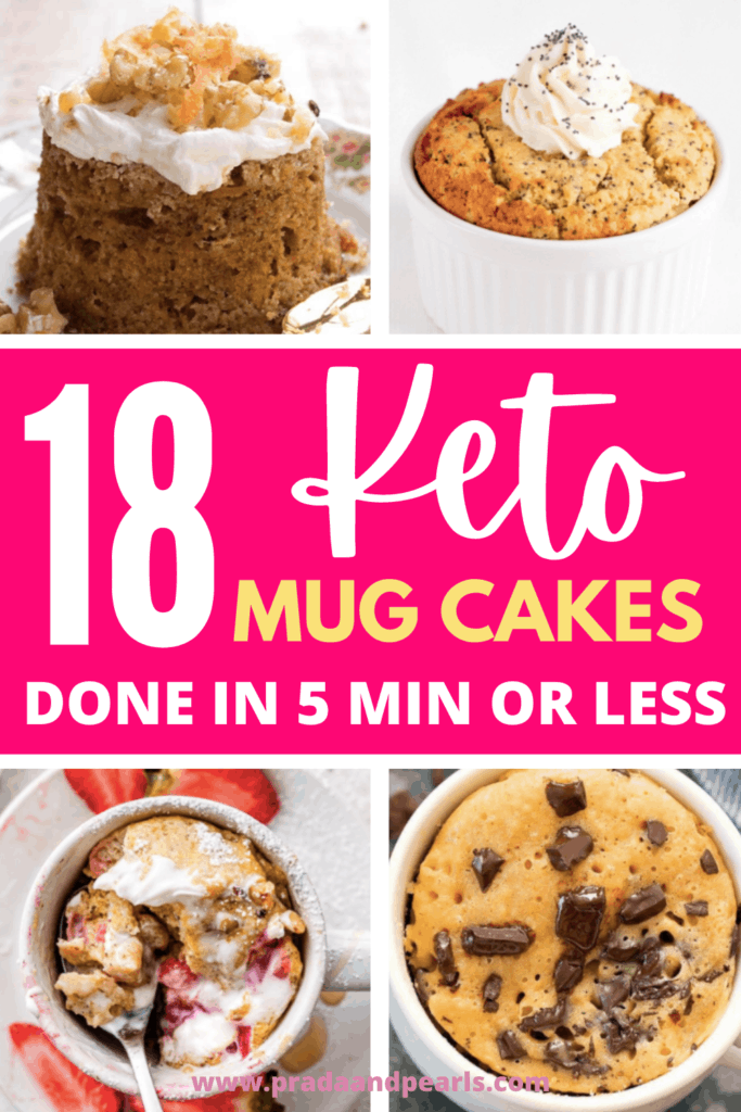keto mug cake, Keto dessert recipes, keto dessert recipe, keto dessert easy, keto diet, ketogenic diet, low carb dessert, keto mug cake coconut flour, keto mug cake chocolate, keto mug cake almond flour, Keto mug cake microwave, prada and pearls