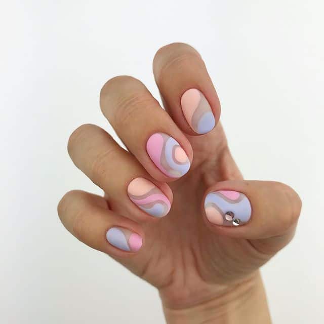 spring nail art, spring nails, spring nail designs, spring nail ideas, spring nail colors, pastel nails, pastel nail art, abstract nails, abstract nail art