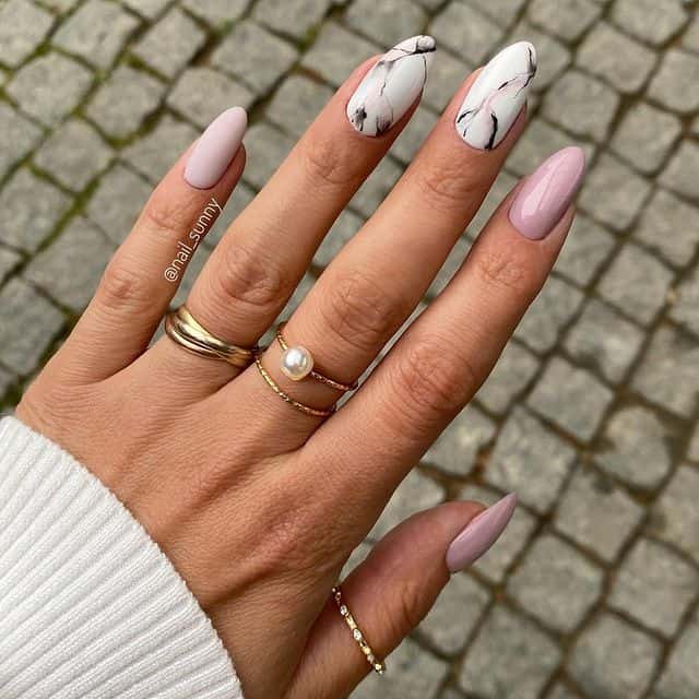 spring nail designs, pink nails, marble nails, nail designs, nail ideas, spring nails, marble nail designs, pink nail designs, nails 2021, almond nails 
