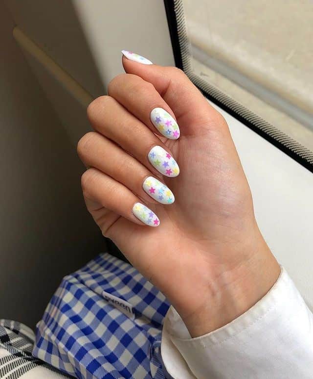 star nail designs, star nail art, star nails short, star nail ideas, star nails acrylic, nail art, rainbow nails