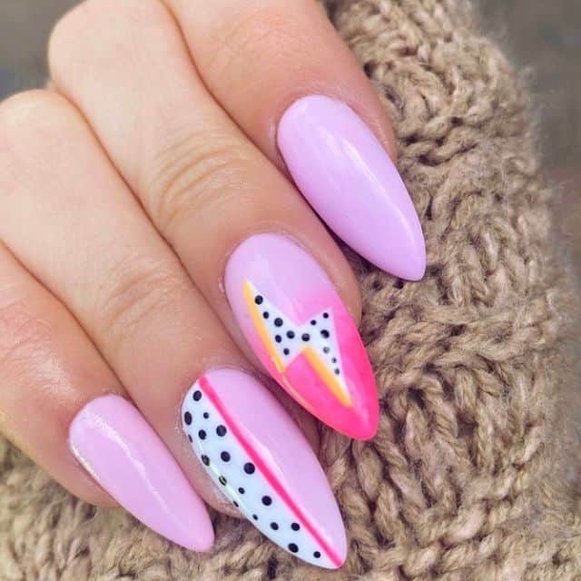 spring nail art, spring nails, spring nail designs, spring nail ideas, spring nail colors, pink nails, pink nail designs, pink nail art, pink nail art designs, pink nail ideas, lightning nails 
