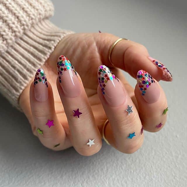 star nail designs, star nail art, star nails short, star nail ideas, star nails acrylic, nail art, glitter nails