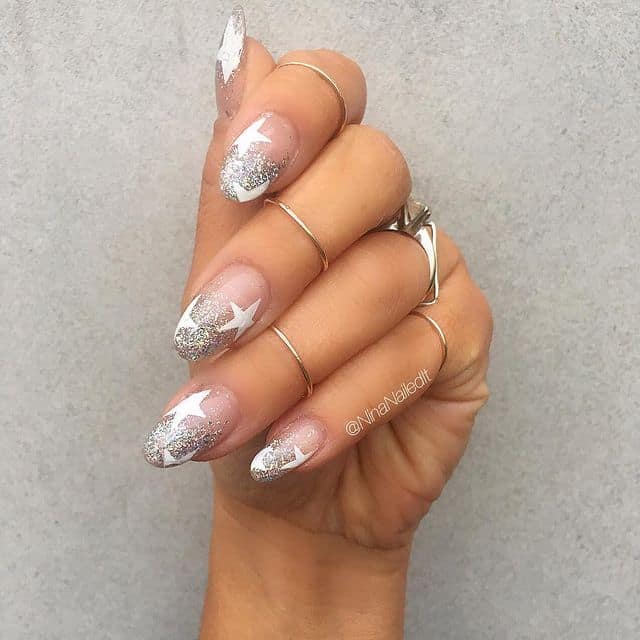 star nail designs, star nail art, star nails short, star nail ideas, star nails acrylic, nail art, white star nails 