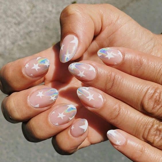 star nail designs, star nail art, star nails short, star nail ideas, star nails acrylic, nail art, white star nails 