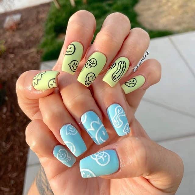 smiley face nails, smile nails, smiley face nails acrylic, smiley face nails aesthetic, smiley face nails blue, smile nails design, smile nails art, smiley nail art, smile nails aesthetic