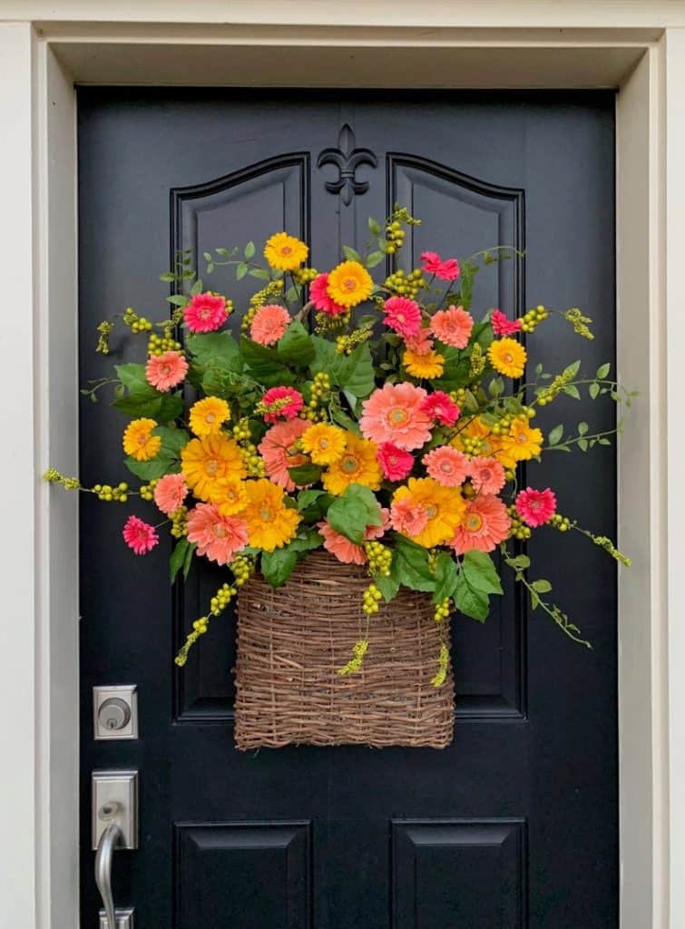 summer wreath, summer wreath ideas, summer wreath DIY, summer wreaths for front door, floral wreath, wreaths for front door, wreath ideas