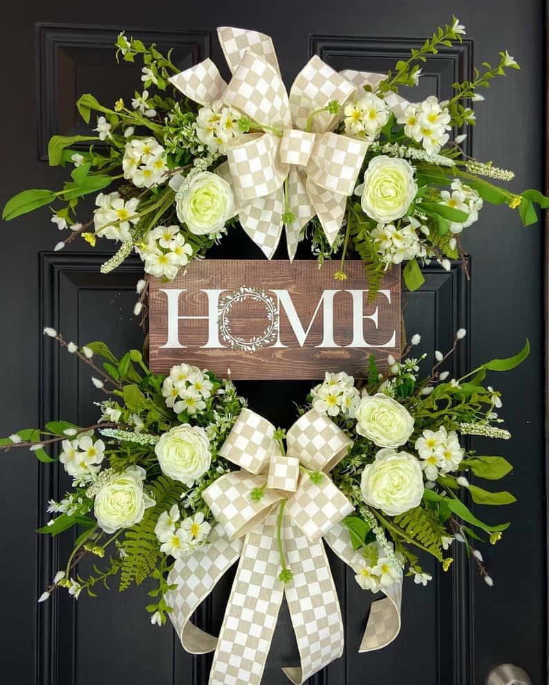 summer wreath, summer wreath ideas, summer wreath DIY, summer wreaths for front door, floral wreath, wreaths for front door, wreath ideas