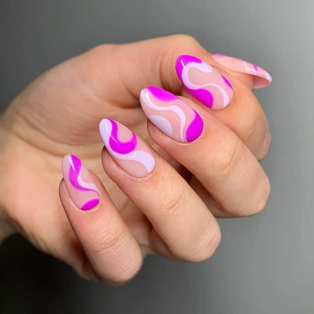 swirl nails, swirl nails acrylic, swirl nails 2021, swirl nails designs, swirl nails coffin, swirl nail art, swirl nail ideas, easy swirl nails, summer nails, summer nail art, swirl nails purple 
