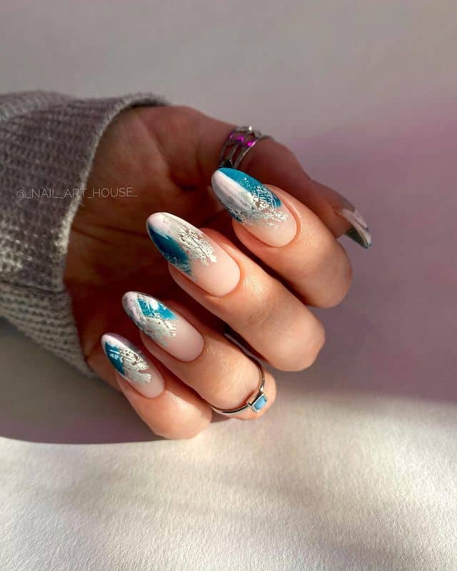 vacation nails, vacation nails acrylic, vacation nails simple, vacation nails 2021, beach nails, beachy nails, beach nails vacation, beach nail designs, abstract nails, blue nails