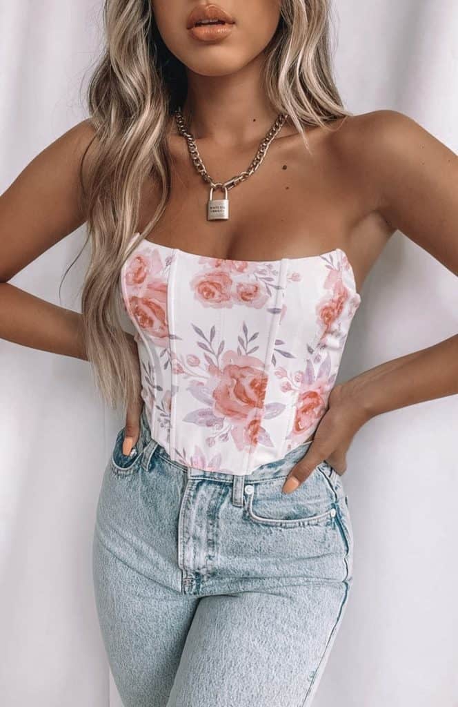 corset outfit, corset, corset top outfit, corset outfit aesthetic, corset top, corset outfit ideas, corset outfit street style, floral corset, floral corset outfit 