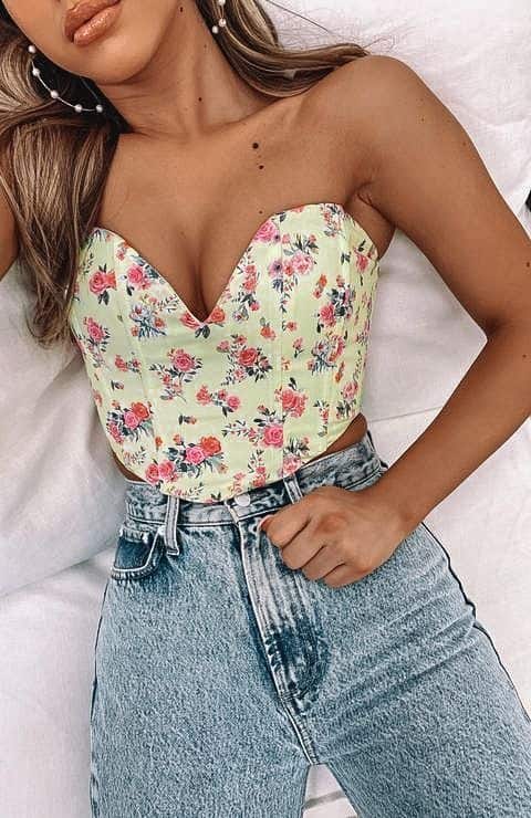 corset outfit, corset, corset top outfit, corset outfit aesthetic, corset top, corset outfit ideas, corset outfit street style, floral corset, floral corset outfit