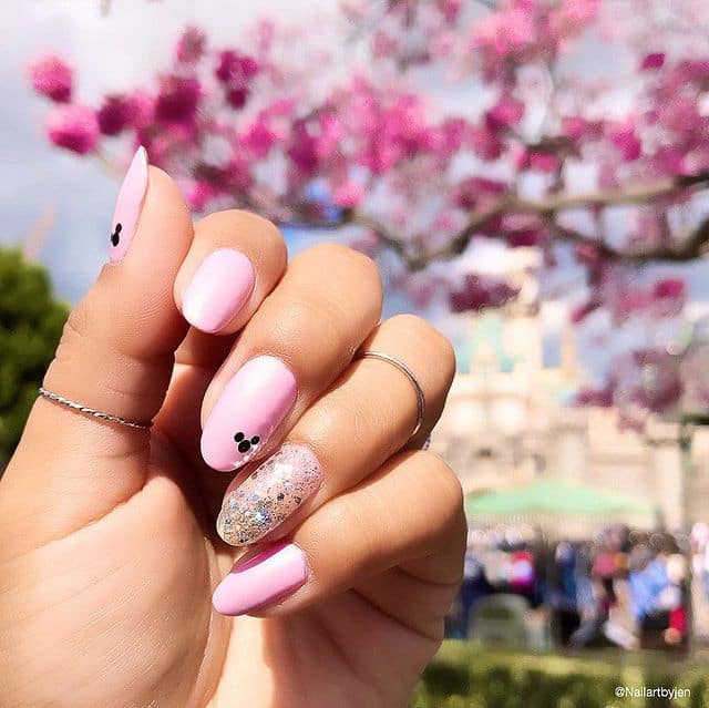 Disney Nails, disney nail designs, Disney Nails simple, disney nail art, Disney Nails acrylic, disney nail ideas, Disney Nails easy, pink nails
