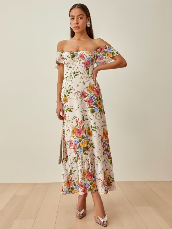 Floral Dresses To Wear To A Wedding, floral dresses, wedding guest dress, wedding guest looks, wedding guest outfit, wedding guest dress spring, wedding guest dress summer, wedding guest outfit summer, wedding guest outfit spring, wedding guest dresses long, cottagecore dress