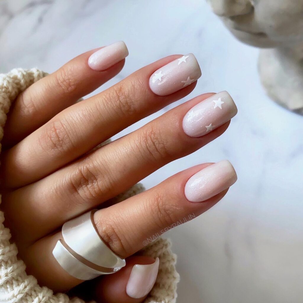 prom nails, prom nail acrylic, prom nails silver, prom nails acrylic classy, prom nails short, prom nails acrylic short, prom nail ideas, prom nail art, prom nails aesthetic, star nails, star nails ideas, star nails designs, white nails, neutral nails