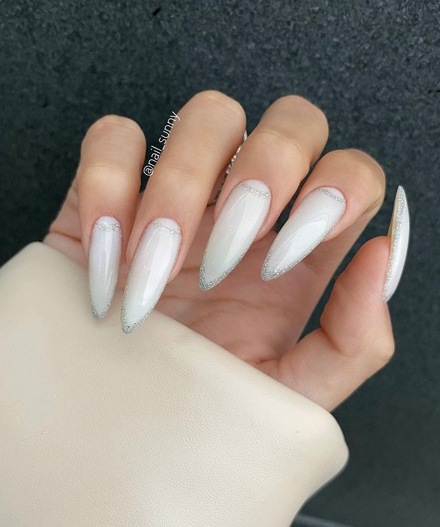 prom nails, prom nail acrylic, prom nails silver, prom nails acrylic classy, prom nails short, prom nails acrylic short, prom nail ideas, prom nail art, prom nails aesthetic, glitter nails, glitter nails almond, glitter nails ideas, glitter nails aesthetic, white nails, white nails ideas, white nails designs