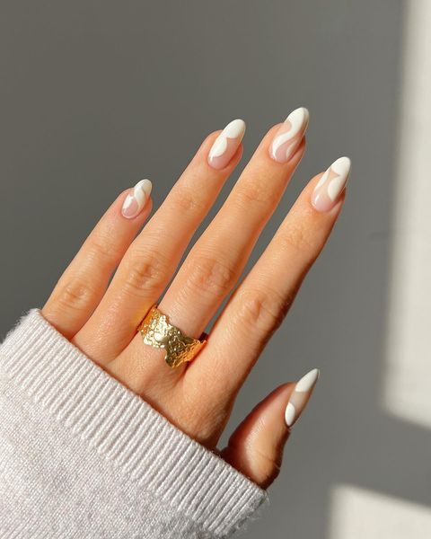 prom nails, prom nail acrylic, prom nails silver, prom nails acrylic classy, prom nails short, prom nails acrylic short, prom nail ideas, prom nail art, prom nails aesthetic, prom nails white, swirl nails, swirl nails white, abstract nails