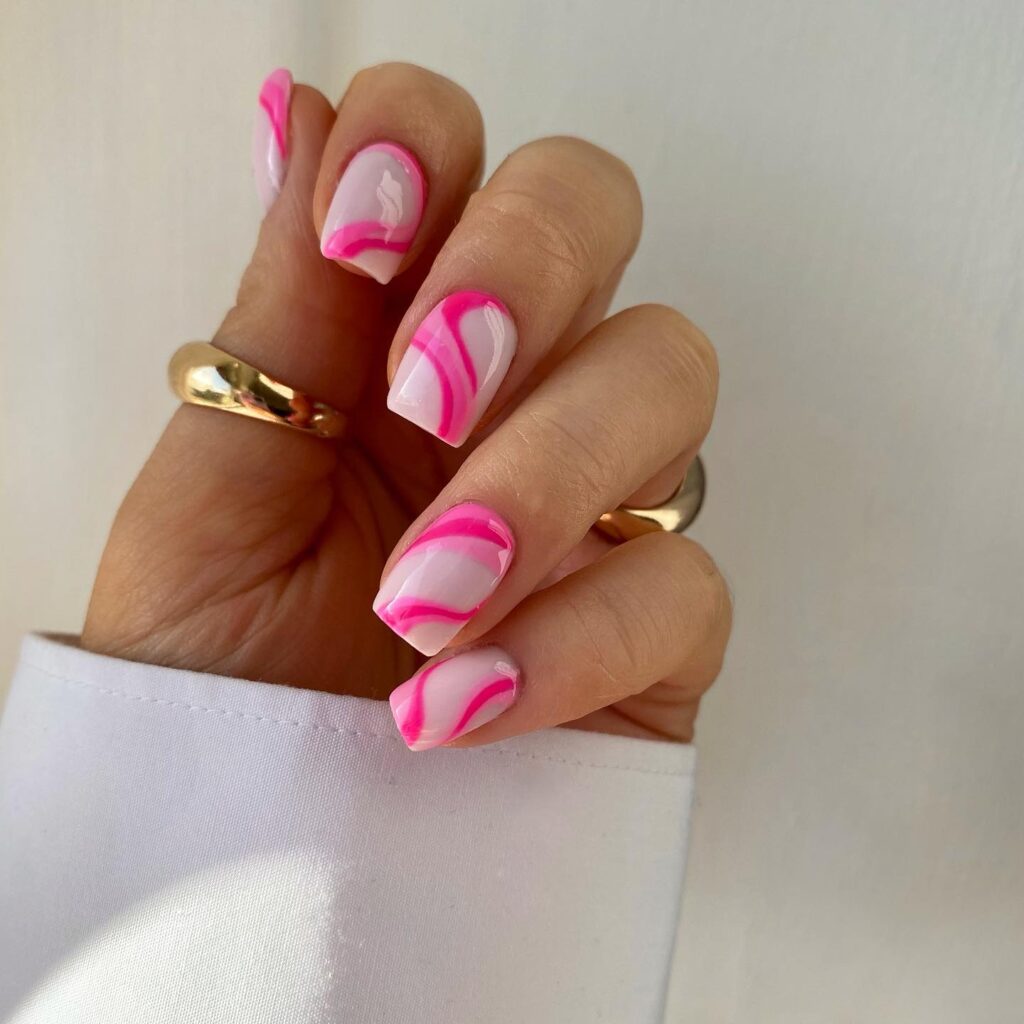 pink swirl nails, pink swirl nails short, pink swirl nails almond, swirl nails acrylic, swirl nails summer, swirl nails pink, pink swirl nails acrylic, pink swirl nails ideas, pink swirl nails designs, pink nails, pink nails ideas, pink swirl nails ideas acrylic, bright nails pink, square nails, square nails pink