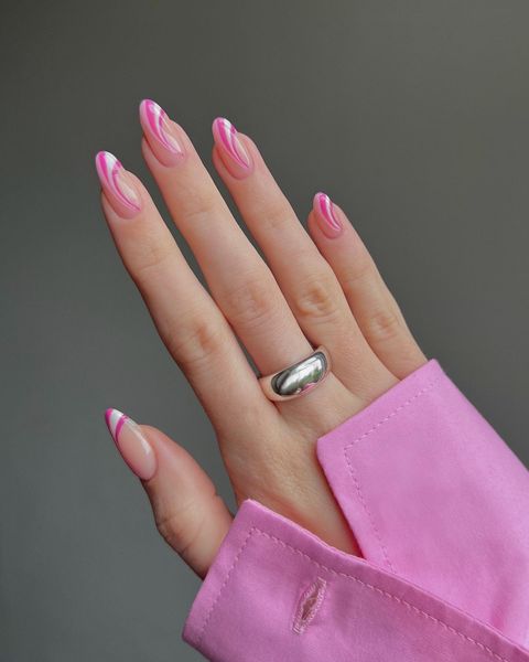 pink swirl nails, pink swirl nails short, pink swirl nails almond, swirl nails acrylic, swirl nails summer, swirl nails pink, pink swirl nails acrylic, pink swirl nails ideas, pink swirl nails designs, pink nails, pink nails ideas, pink swirl nails ideas acrylic, gradient nails, gradient nails pink