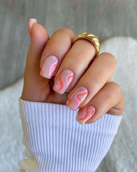 pink swirl nails, pink swirl nails short, pink swirl nails almond, swirl nails acrylic, swirl nails summer, swirl nails pink, pink swirl nails acrylic, pink swirl nails ideas, pink swirl nails designs, pink nails, pink nails ideas, pink swirl nails ideas acrylic, square nails