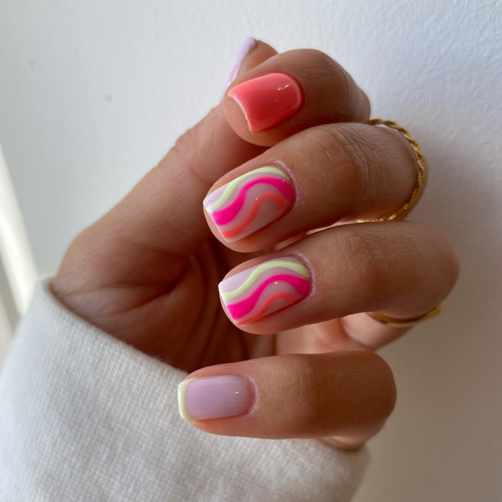 pink swirl nails, pink swirl nails short, pink swirl nails almond, swirl nails acrylic, swirl nails summer, swirl nails pink, pink swirl nails acrylic, pink swirl nails ideas, pink swirl nails designs, pink nails, pink nails ideas, pink swirl nails ideas acrylic, neon nails, bright nails, french tip nails