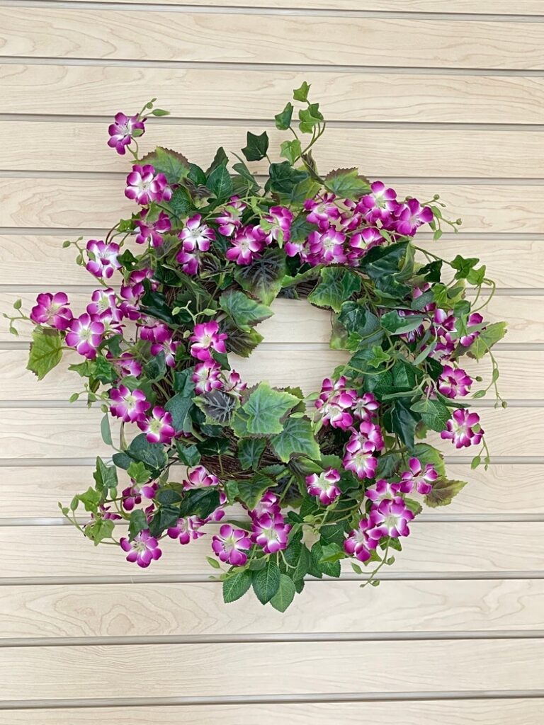 floral wreaths, floral wreaths for front door, floral wreath decor ideas, wreaths for front door, wreath ideas, wreath ideas summer, purple wreath, purple wreath ideas