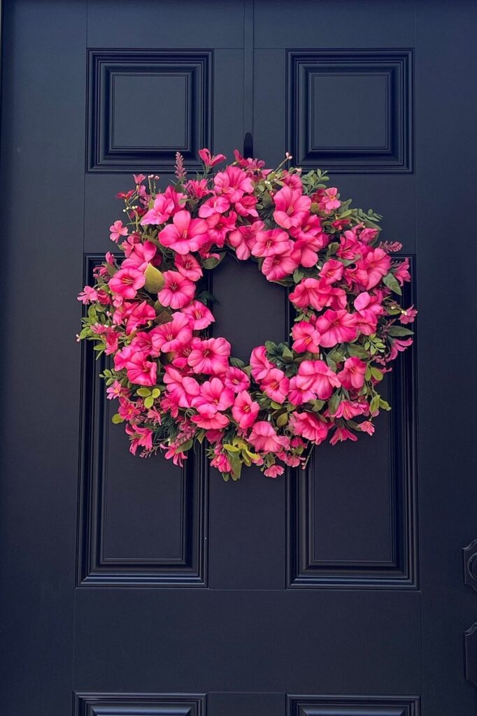 floral wreaths, floral wreaths for front door, floral wreath decor ideas, wreaths for front door, wreath ideas, wreath ideas summer, pink wreath, pink wreath ideas