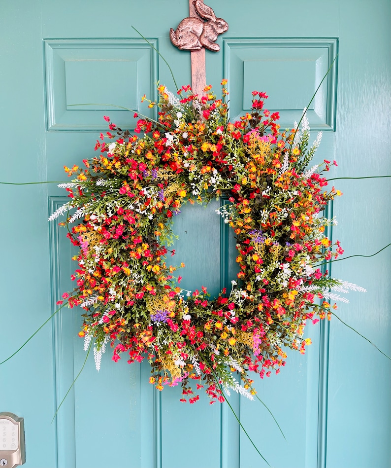 floral wreaths, floral wreaths for front door, floral wreath decor ideas, wreaths for front door, wreath ideas, wreath ideas summer, wildflower wreath