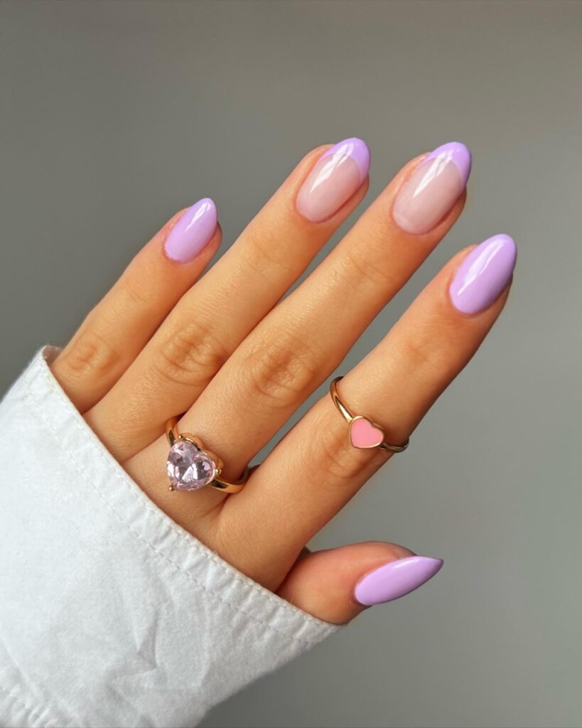 10 Creative and Trendy Short Nail Designs in Purple That Will Make You ...