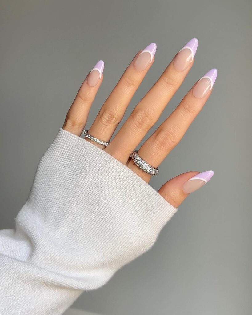 lavender nails, lavender nail designs, lilac nails, lavender nails with designs, lavender nails acrylic, lavender nails short, lavender nails almond, lavender nails ideas, lavender nail designs, lavender nail art, purple nails, French tip nails