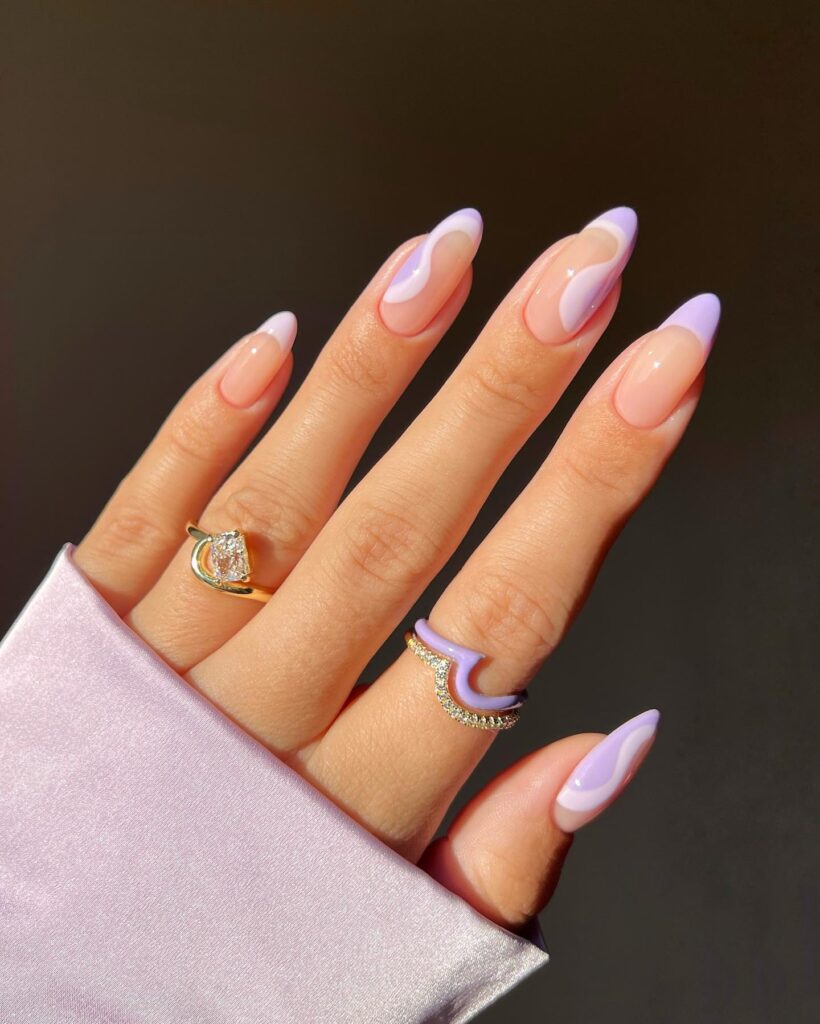 lavender nails, lavender nail designs, lilac nails, lavender nails with designs, lavender nails acrylic, lavender nails short, lavender nails almond, lavender nails ideas, lavender nail designs, lavender nail art, purple nails, swirl nails, swirl nails purple