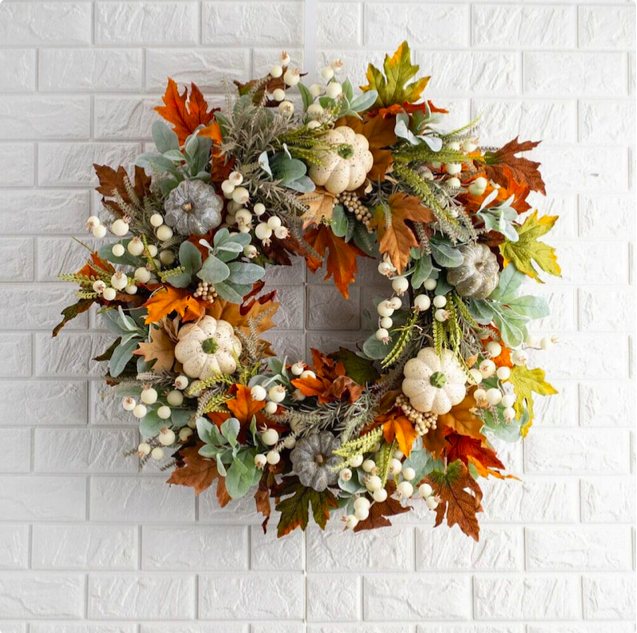 Fall wreaths, fall wreaths for front door, fall wreaths for front door autumn, fall wreaths 2023, fall wreath ideas, fall wreaths autumn, pumpkin wreath, fall leaves wreath 