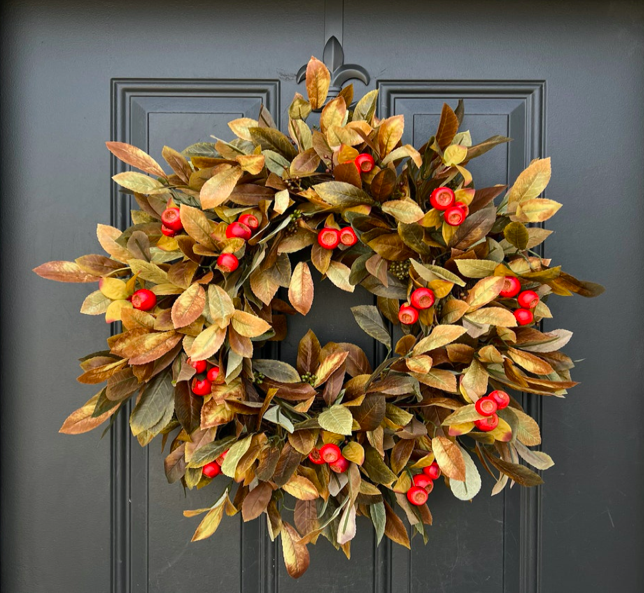 Fall wreaths, fall wreaths for front door, fall wreaths for front door autumn, fall wreaths 2023, fall wreath ideas, fall wreaths autumn, fall berries wreath