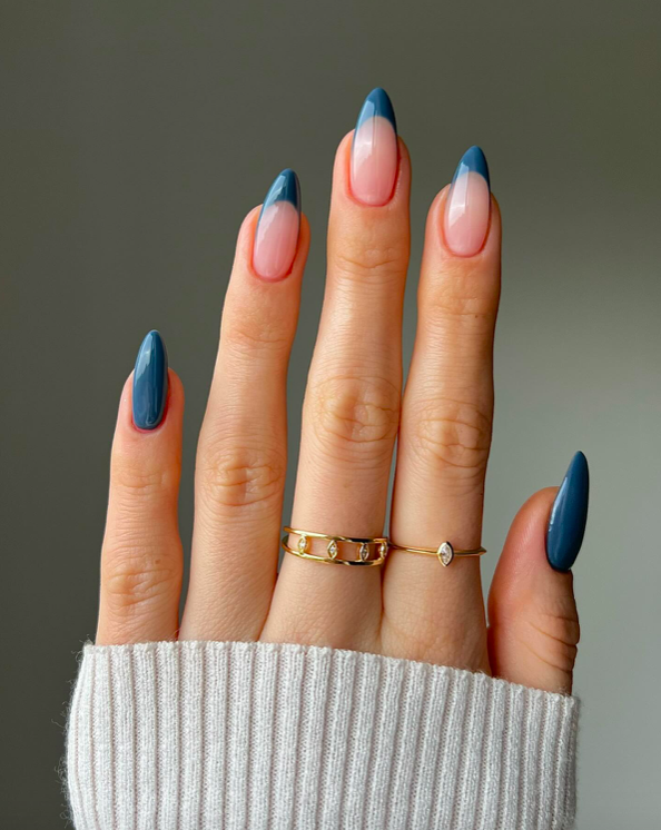 Blue nails, blue nails ideas, blue nails acrylic, blue nails with design, blue nails short, blue nails design, blue nails aesthetic, blue nail designs, blue nail art, French tip nails