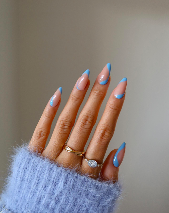Blue nails, blue nails ideas, blue nails acrylic, blue nails with design, blue nails short, blue nails design, blue nails aesthetic, blue nail designs, blue nail art, bright blue nails