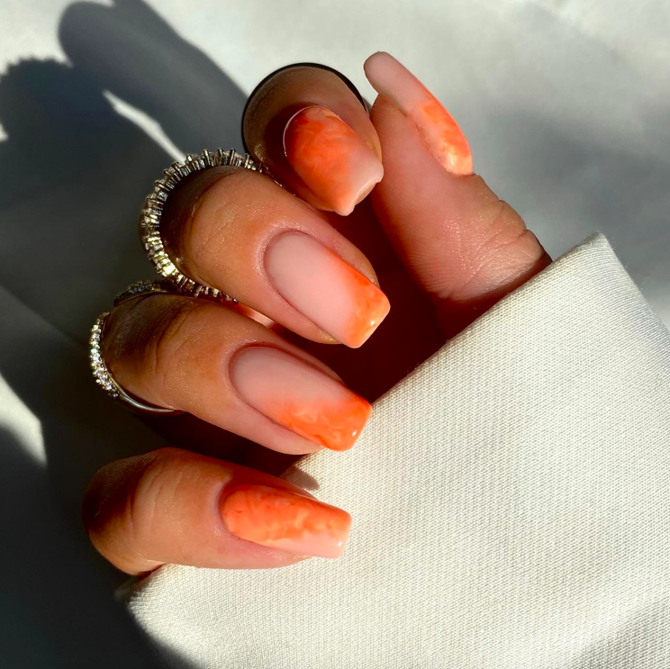 orange nails, orange nails acrylic, orange nails ideas, orange nails short, orange nails design, orange nails inspiration, orange nails with design, orange nails gel, orange nail art, orange nail designs, orange nail polish, marble nails