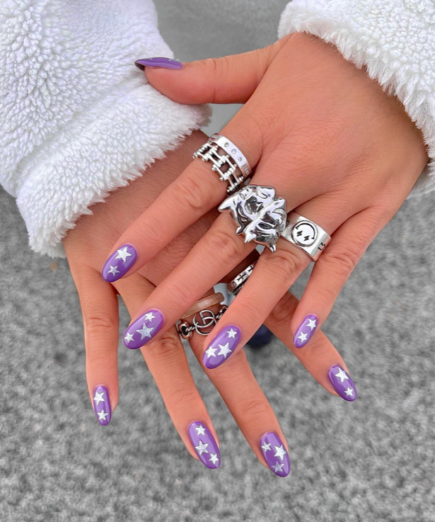 ,purple nails, purple nails acrylic, purple nails ideas, purple nails designs, purple nails short, purple nails inspiration, purple nails aesthetic, purple nails with design, purple nails simple, purple nail art, purple nail art designs, purple nails designs, star nails, star nails purple