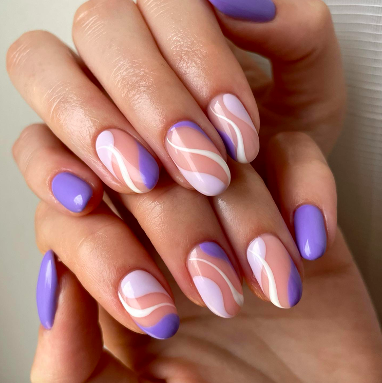 purple nails, purple nails acrylic, purple nails ideas, purple nails designs, purple nails short, purple nails inspiration, purple nails aesthetic, purple nails with design, purple nails simple, purple nail art, purple nail art designs, purple nails designs, swirl nails, swirl nails purple