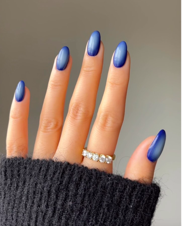 Blue nails, blue nails ideas, blue nails acrylic, blue nails with design, blue nails short, blue nails design, blue nails aesthetic, blue nail designs, blue nail art, ombre nails, ombre nails blue
