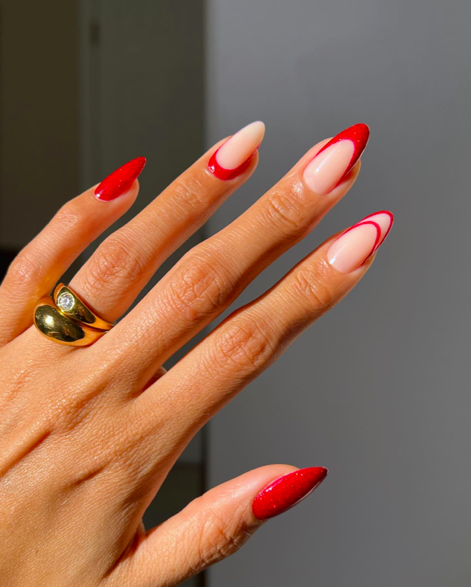 red nails, red nails acrylic, red nails ideas, red nails design, red nails short, red nails aesthetic, red nails trendy, red nail designs, red nail set, red nail designs, red nail art, sparkle nails