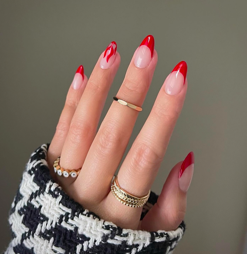 red nails, red nails acrylic, red nails ideas, red nails design, red nails short, red nails aesthetic, red nails trendy, red nail designs, red nail set, red nail designs, red nail art, flame nails, flame nails red