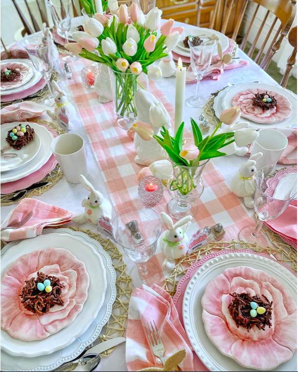 Easter tablescapes, easter tablescape, easter table decorations, easter table settings, easter table, easter table centrepieces, easter table decor, easter tablescapes ideas, easter table decorations tablescapes, easter table settings elegant