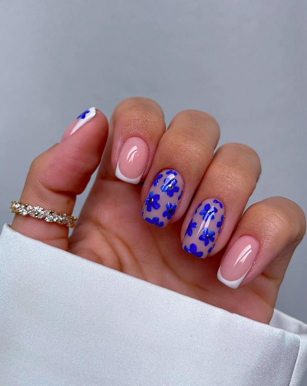 spring nails, cute spring nails, cute spring nails short, cute spring nails simple, cute spring nails acrylic, cute spring nails acrylic square, cute spring nails 2024, cute spring nail art, cute spring nail ideas, cute spring nail designs, floral nails, blue spring nails