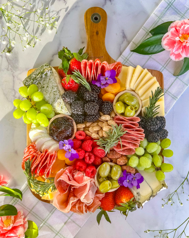 spring charcuterie board, spring cheese board, spring charcuterie board ideas, spring charcuterie, spring appetizer ideas, spring charcuterie board ideas simple, spring charcuterie ideas, spring charcuterie board aesthetic