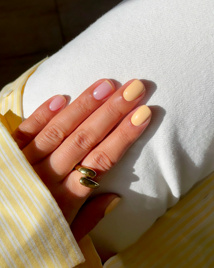 summer nails, summer nails 2026, summer nail ideas, summer nail designs, summer nails simple, summer nails colorful, bright nails, peach nails
