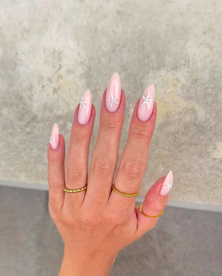 summer nails, summer nails 2026, summer nail ideas, summer nail designs, summer nails simple, summer nails colorful, bright nails, star fish nails